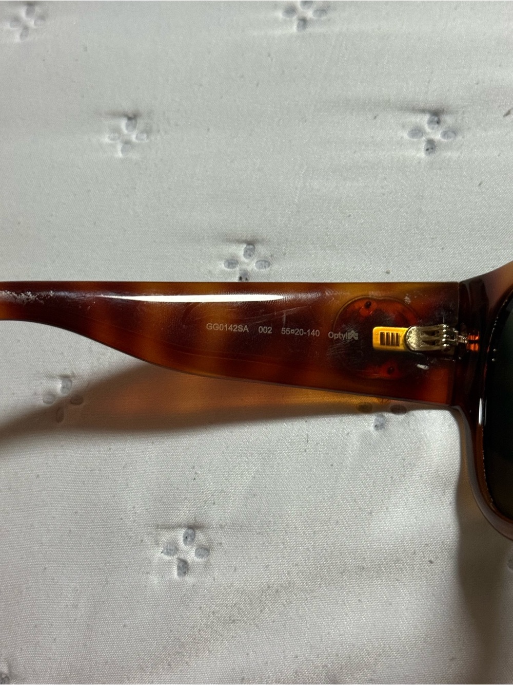 Gucci Women's Dark Brown Gradient Oversized Square Sunglasses - Picture 4 of 5